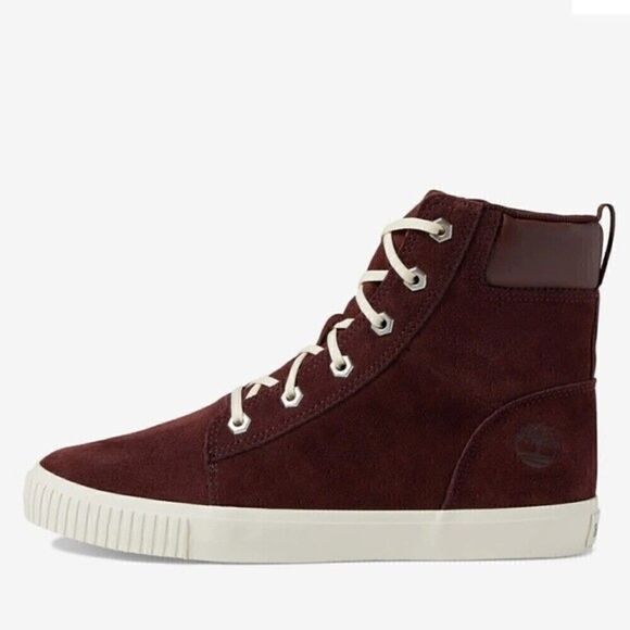 Timberland Women’s Skyla Bay 7" Burgundy Suede Sneaker Boot NIB shoes - Picture 3 of 15